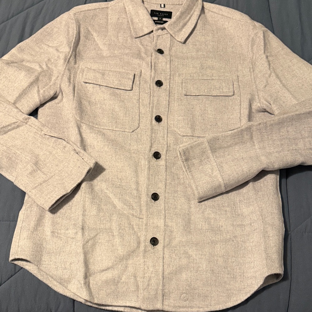 Ted Baker London Light Gray Overshirt